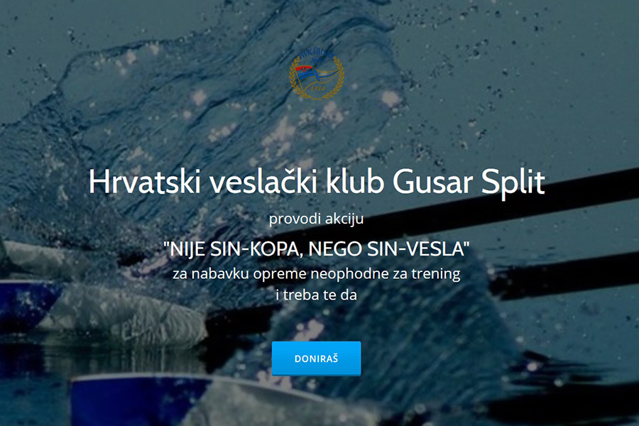 HVK Gusar provodi crowdfunding akciju “Nije sin-kopa, nego sin-vesla”