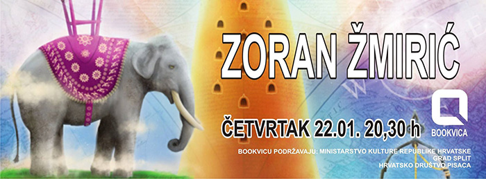 Bookvica ugošćuje Zorana Žmirića