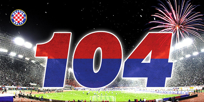 Hajduk slavi 104. rođendan