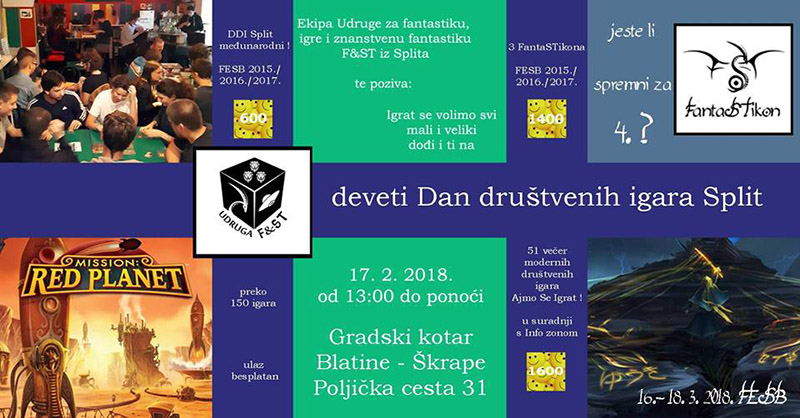 Dođite na 9. Dan društvenih igara u Splitu