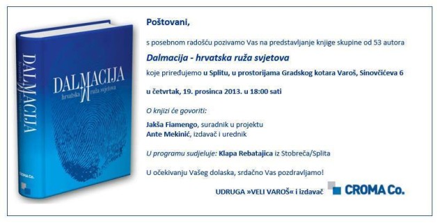 Promocija knjige \”Dalmacija – hrvatska ruža svjetova\”