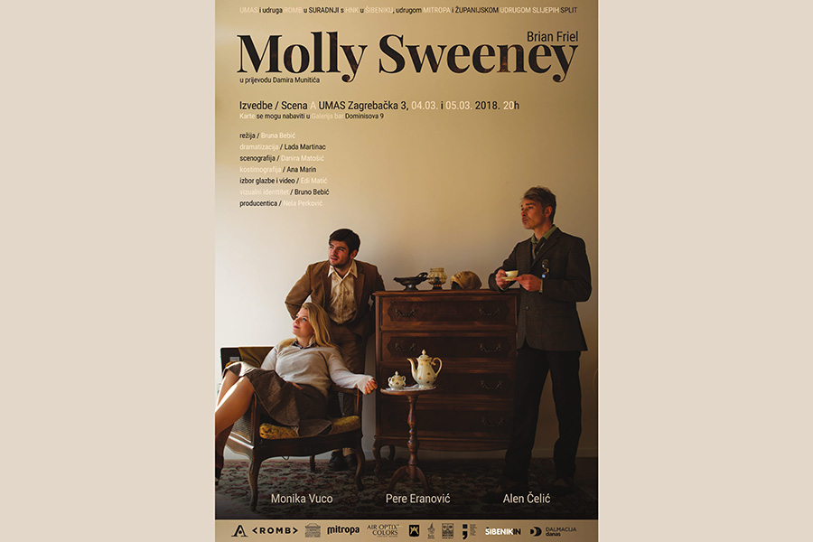 Premijera Molly Sweeney na Sceni A Umjetničke akademije u Splitu