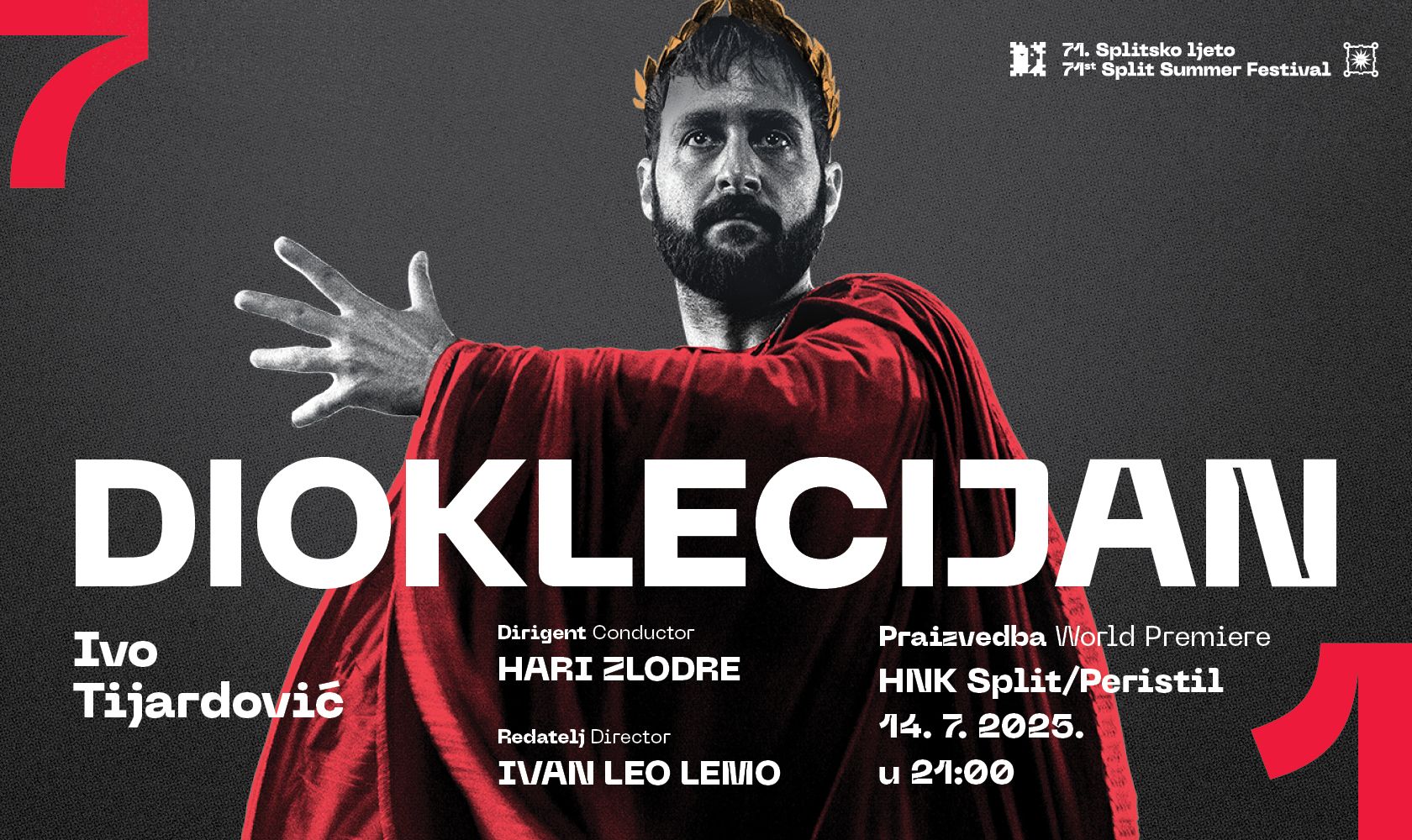 71. Splitsko ljeto započinje 14. srpnja praizvedbom opere Dioklecijan