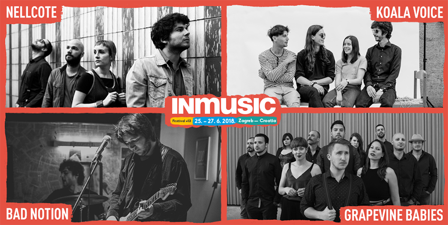 Na INmusic #13 stižu Koala Voice, BadNotion, Nellcote i Grapevine Babies!