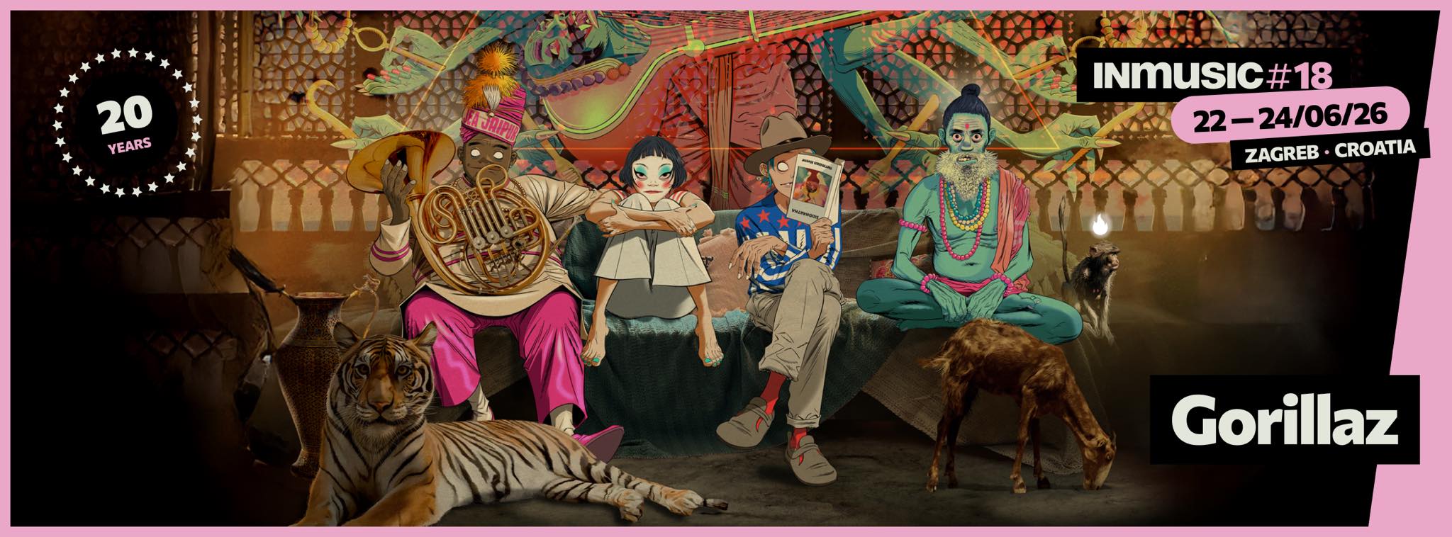 Gorillaz prvi headliner za 20 godina INmusic festivala!