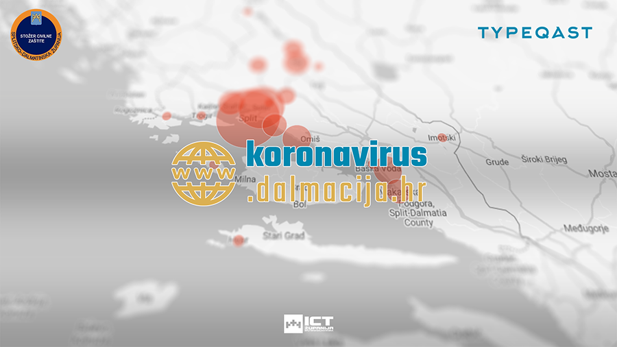 Pokrenuta web stranica na kojoj možete pratiti najnovije podatke o pandemiji koronavirusa u Splitsko-dalmatinskoj županiji