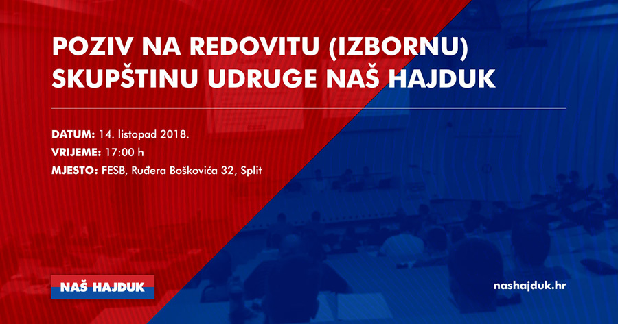 Redovita izborna skupština Udruge Naš Hajduk