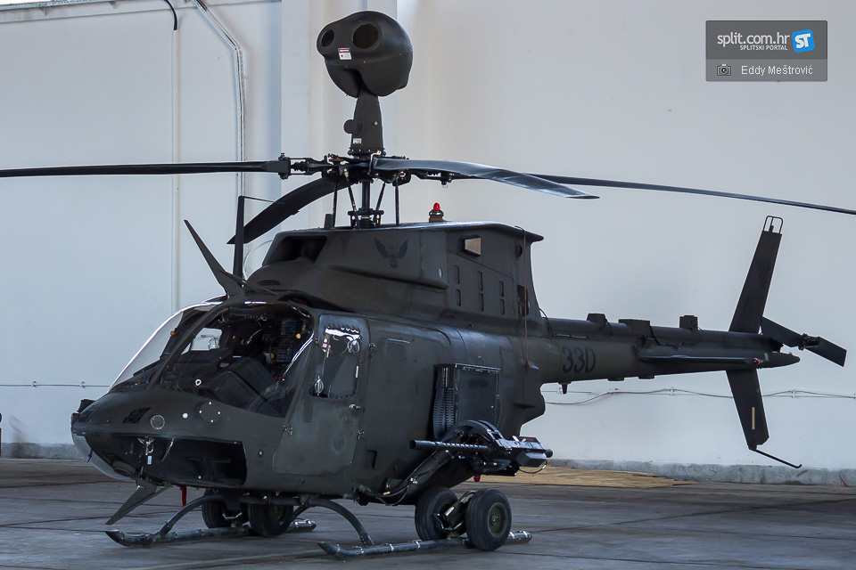 U vojarni Zemunik predstavljeni novi helikopteri OH-58D “Kiowa Warrior” u sastavu Oružanih snaga Republike Hrvatske