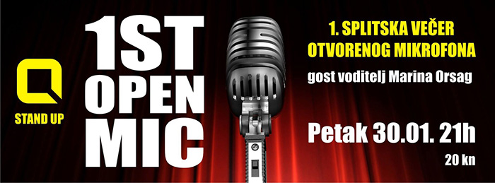 Prva splitska večer Otvorenog mikrofona – Quasi STand up