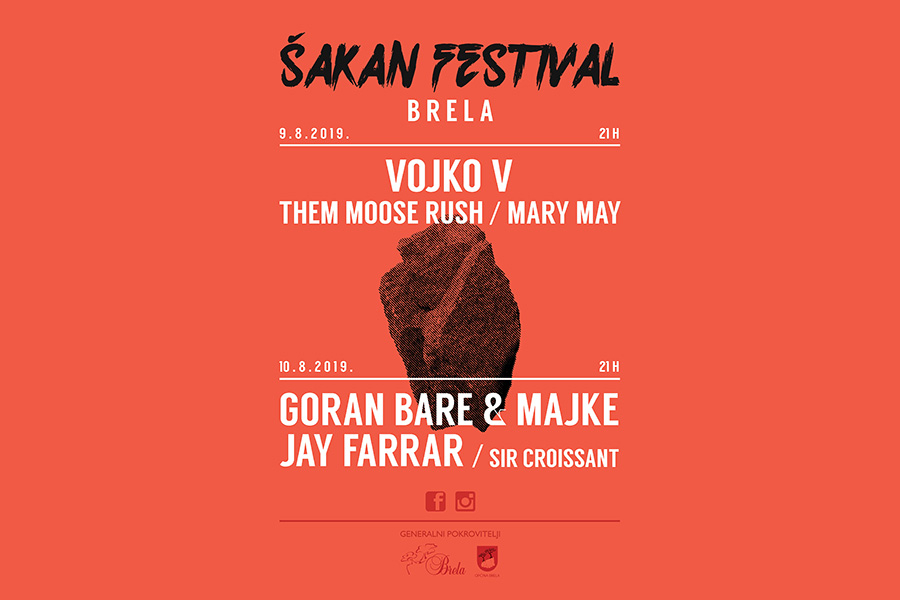 Poznat su izvođači 4. Šakan Festivala u Brelima!