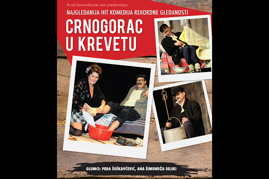 Za Dan žena komedija “Crnogorac u krevetu” gostuje u Splitu