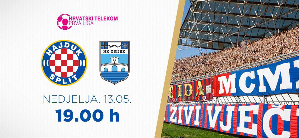 Večeras se igra zadnja utakmica sezone na Poljudu