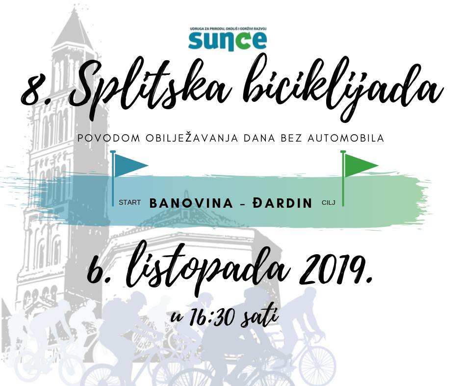 8. Splitska biciklijada održava se 6. listopada u 16.30 sati