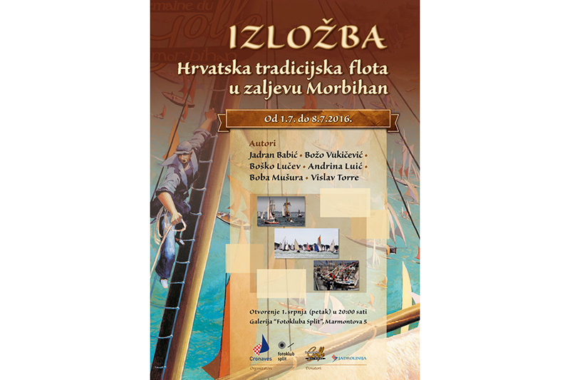Izložba “Hrvatska tradicijska flota u zaljevu Morbihan” u Fotoklubu Splitu