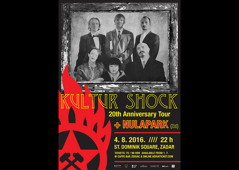 Kultur Shock u sklopu Europske turneje povodom 20 godina rada nastupa i u Zadru!