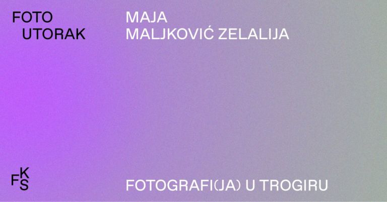 Ovogodišnje izdanje Foto utorka u Fotoklubu Split zatvara se gostovanjem Maje Maljković Zelalije