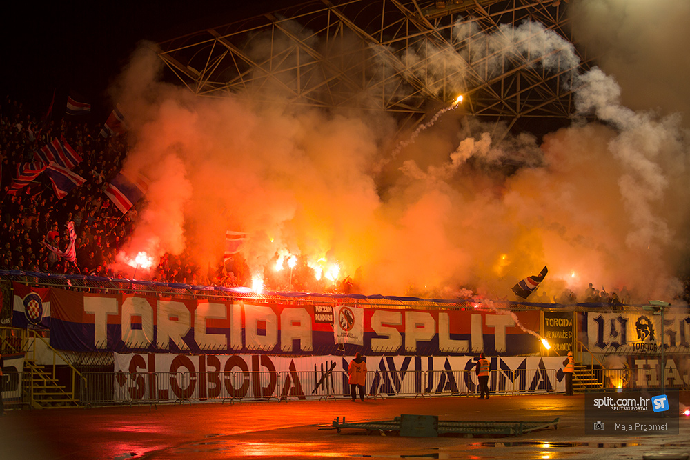 1. polufinalna utakmica Hrvatskog nogometnog kupa:Hajduk – Dinamo 0:2