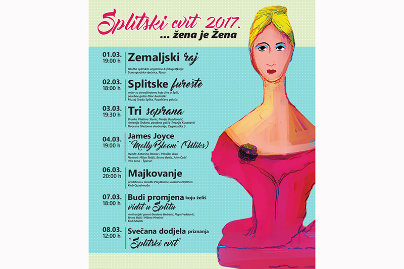 Pregled događanja u sklopu “Splitskog cvita”