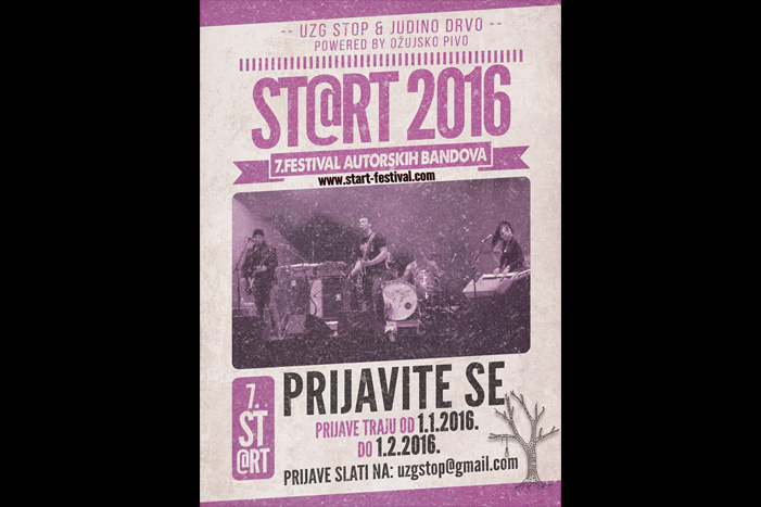 Festival autorskih bendova ST-@rt 2016. – rok za prijavu do 1. veljače 2016.