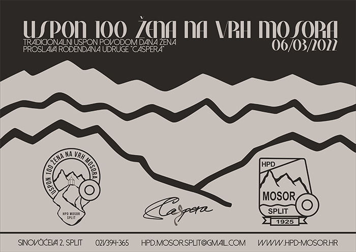 Sudjelujte na tradicionalnom usponu “100  žena na vrh Mosora”