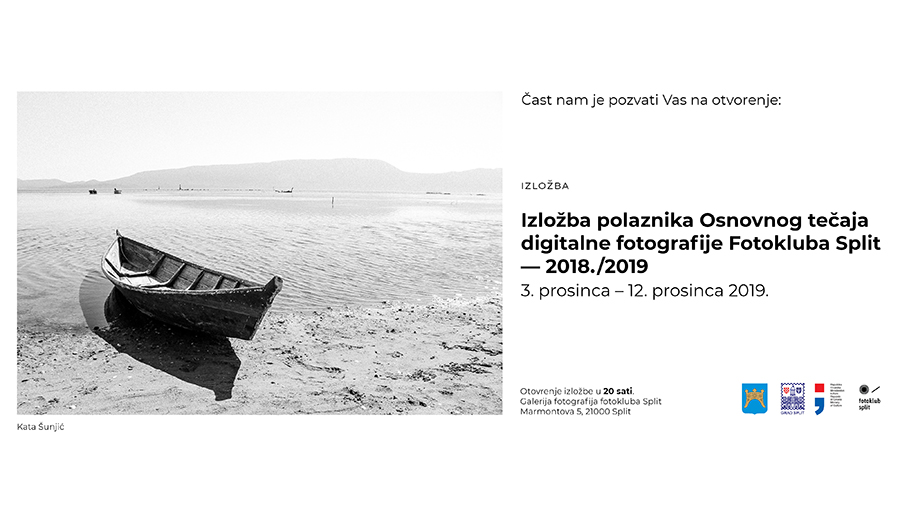 Izložba polaznika ”Osnovnog tečaja digitalne fotografije Fotokluba Split”