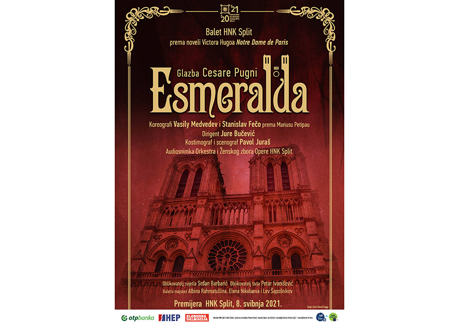 Esmeralda – balet u tradiciji velikog klasičnog, ruskog carskog baleta po prvi put u Splitu