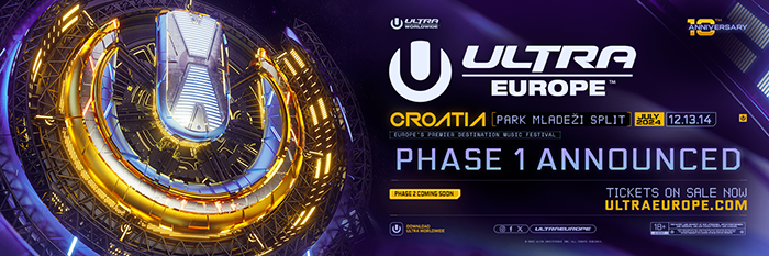 ULTRA EUROPE: Poznati su prvi izvođači koji će obilježiti desetu godišnjicu festivala
