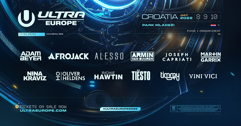 Martin Garrix, Timmy Trumpet, Armin van Buuren, Tiësto, Afrojack i Nina Kraviz stižu na festival ULTRA Europe