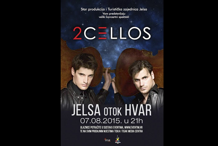 2Cellos nastupaju u Jelsi