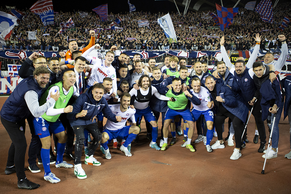 Hajduk slavio protiv Dinama