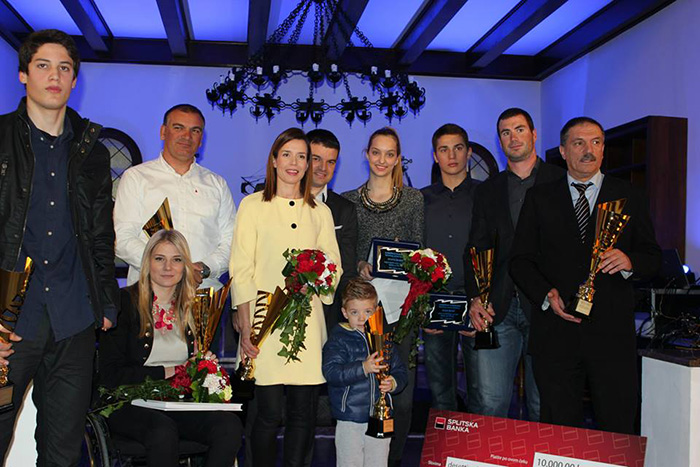 Lucija Zaninović i Ivan Kljaković-Gašpić najbolji sportaši Grada Splita