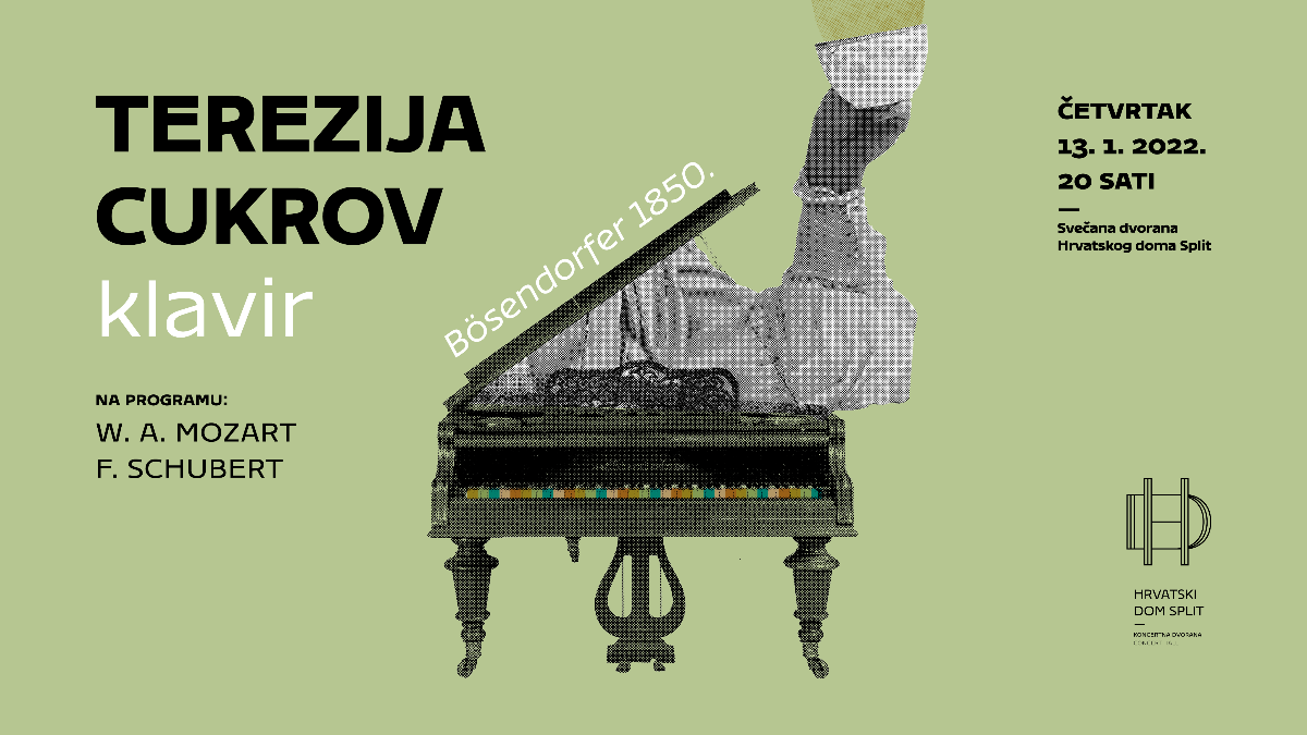 Terezija Cukrov u Hrvatskom domu otvara Baštinski ciklus na klaviru Bösendorfer iz 1850. godine
