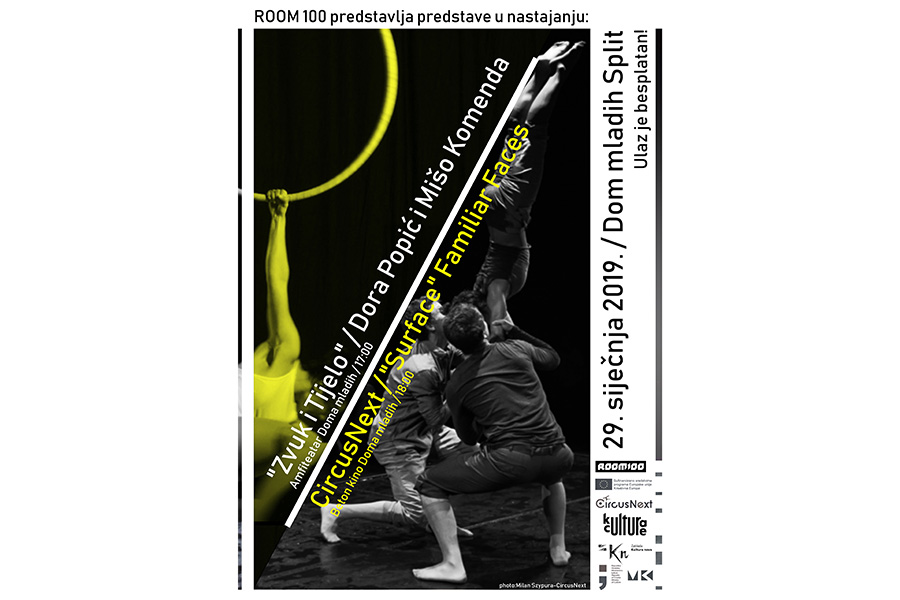 Suvremena cirkuska predstava „Surface“ u Domu mladih 29. siječnja