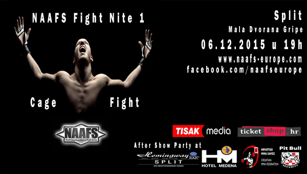 NAAFS Fight Nite 1 Split na Gripama 6. prosinca