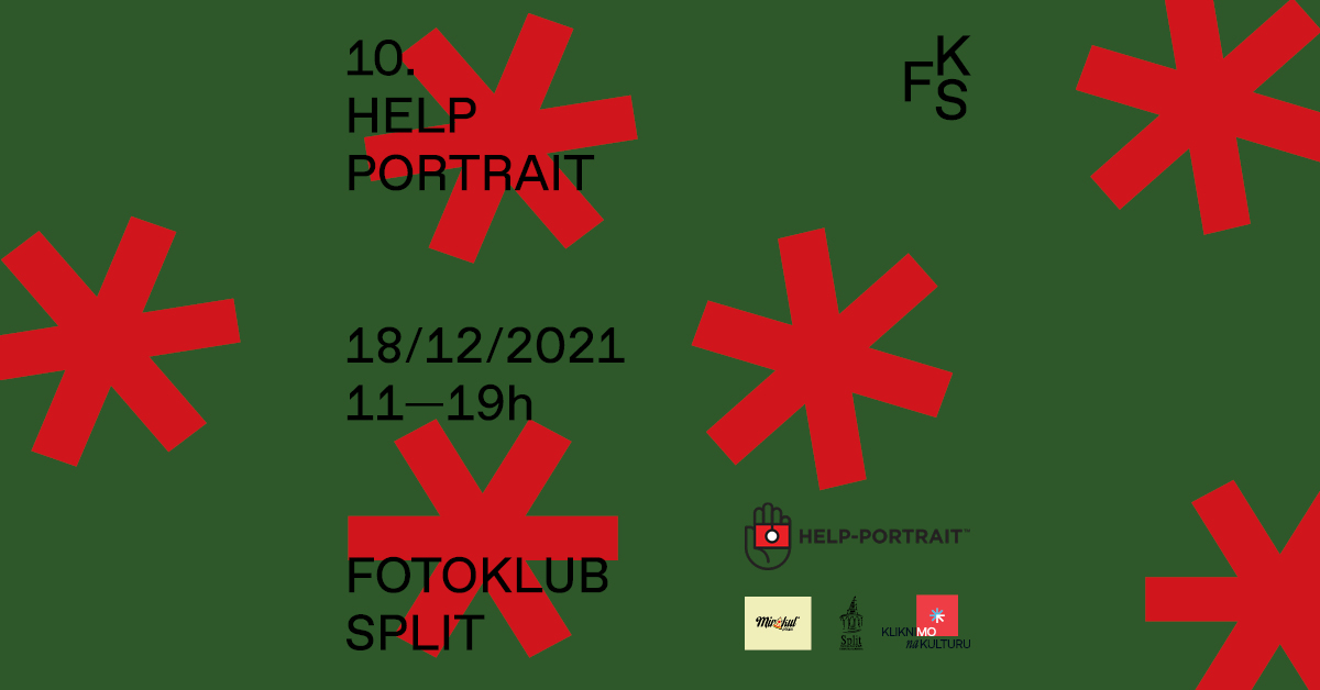Fotoklub Split, jubilarni, deseti put, sudjeluje u globalnoj inicijativi Help-Portrait