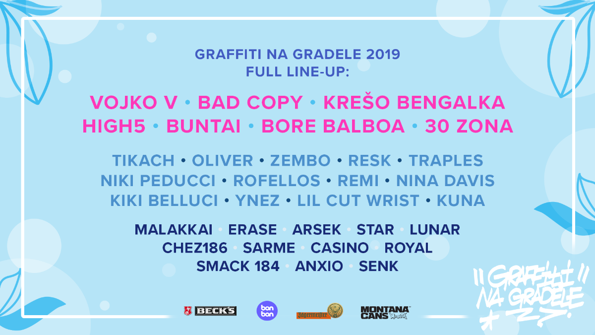 Graffiti na Gradele objavili finalni line up
