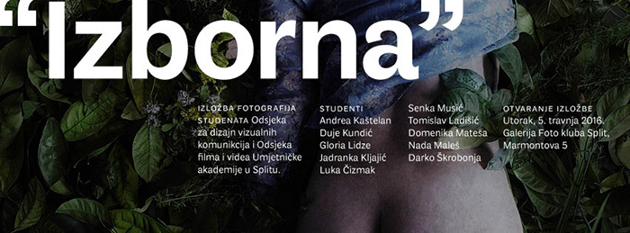 Izložba fotografija studenata Umjetničke akademije Odsjeka za dizajn