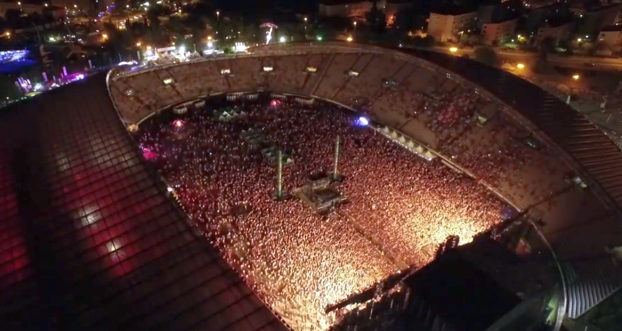 Evo kako Poljud izgleda iz zraka tijekom Ultra Europe