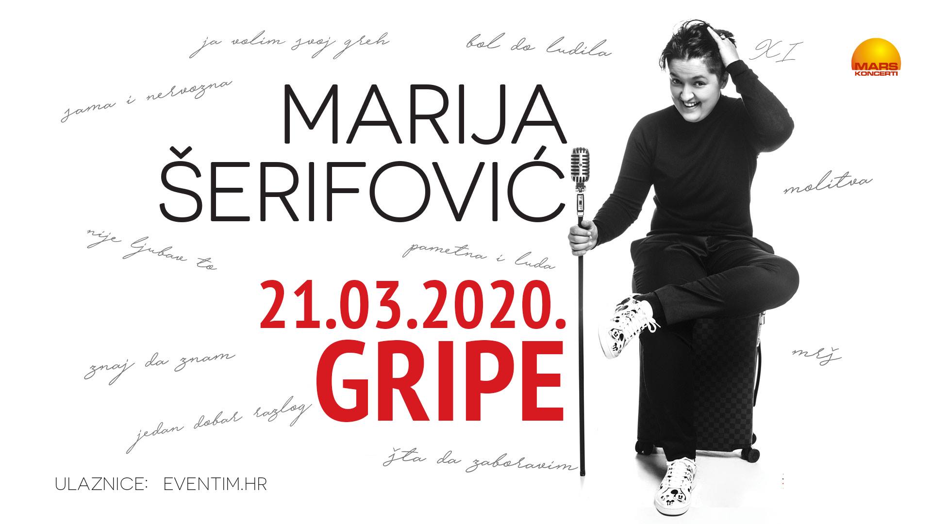 Marija Šerifović održat će koncert na Gripama