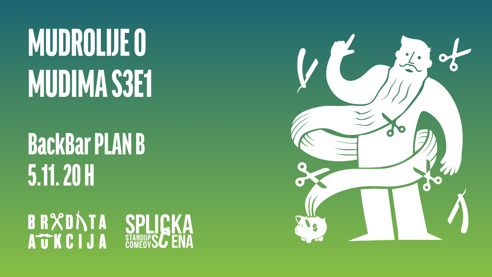 “Mudrolije o mudima” u utorak, BackBar PLAN B!