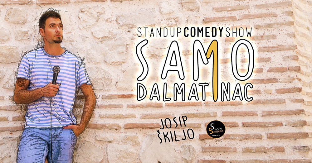 Stand up comedy show “Samo jedan Dalmatinac”, u petak, 12.1.2018. u 20:30h u Ghetto clubu!