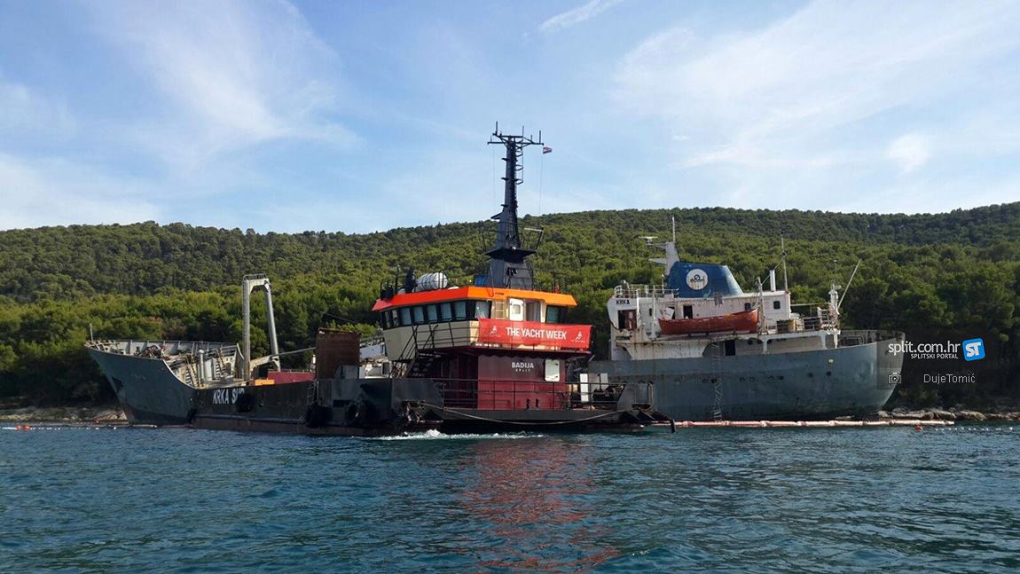 Konačno započela akcija odsukavanja brodova s Marjana