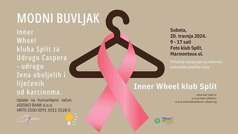 Inner Wheel klub Split organizira humanitarni “Modni buvljak” za Udrugu Caspera