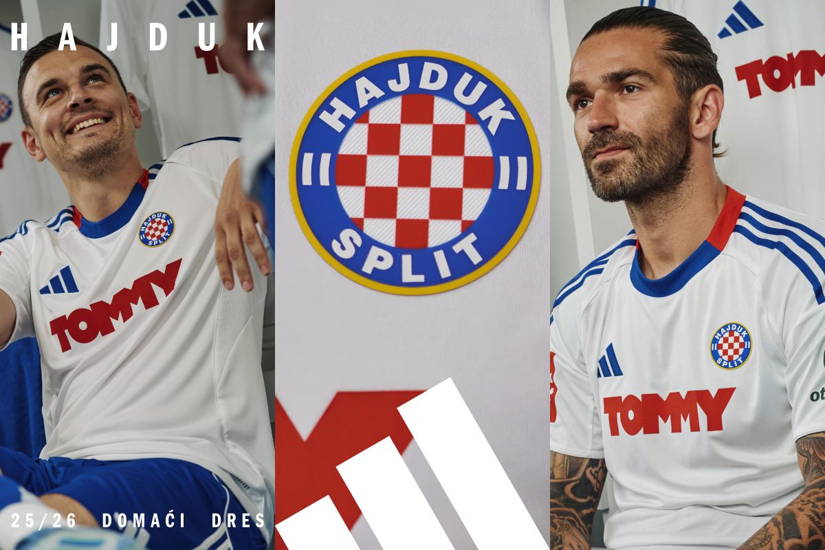 HNK Hajduk Split i adidas predstavili novi domaći dres za sezonu 2025./2026.