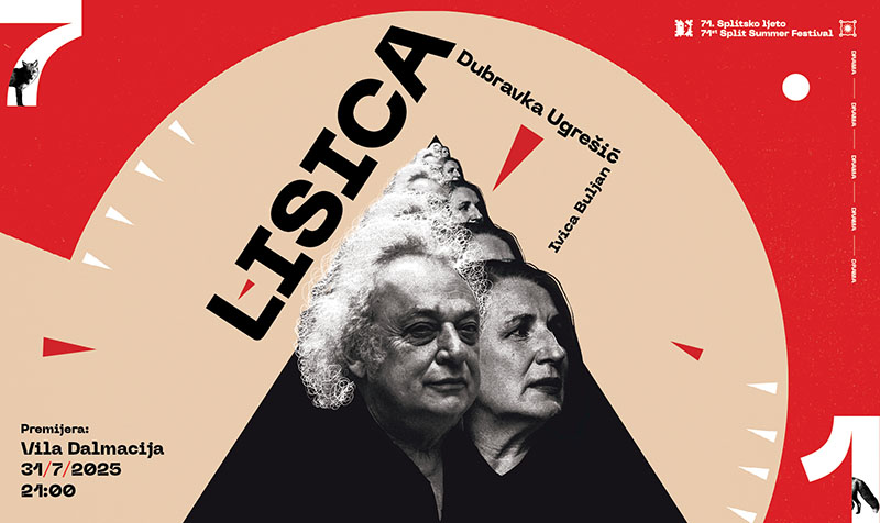 Lisica Dubravke Ugrešić na Splitskom ljetu u režiji Ivice Buljana i izvedbi moćnog glumačkog tandema