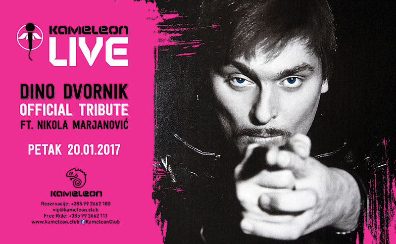 ‘Dino Dvornik Official Tribute’ u klubu Kameleon