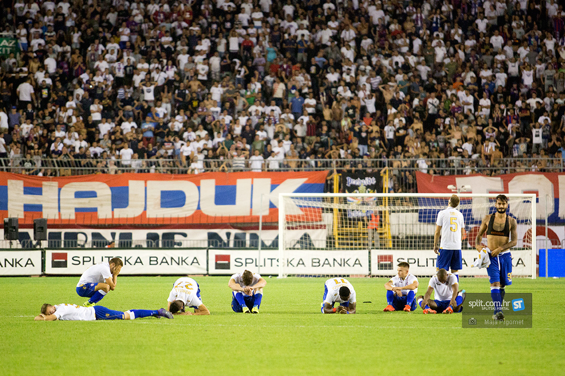 Hajduka se nije uspio  plasirati u natjecanje po skupinama Europske lige