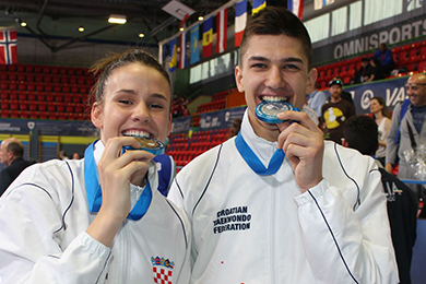 Taekwondo klub Marjan europskih viceprvak u seniorskoj konkurenciji