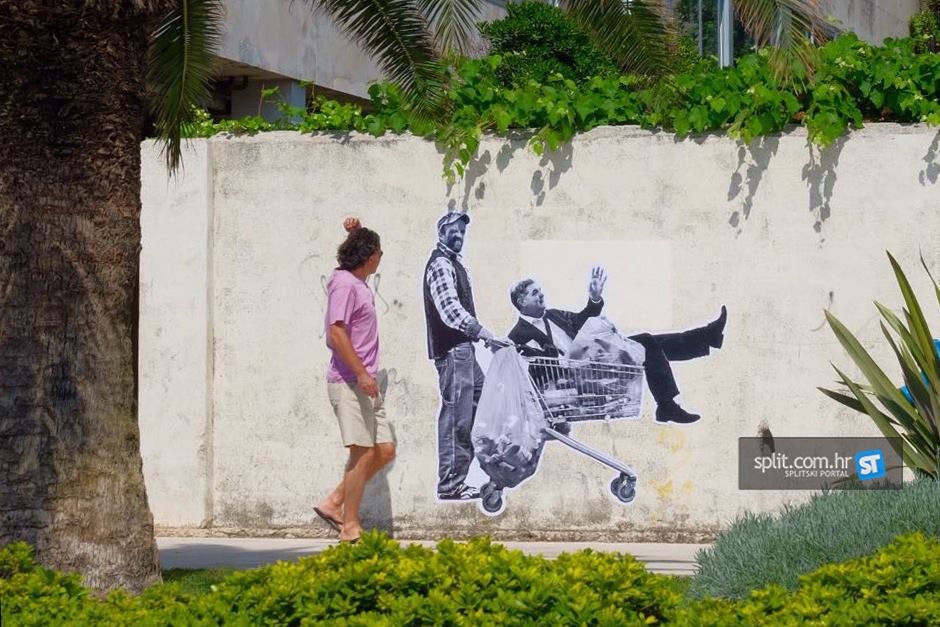 Božo Transporter i Baldasar – junaci novog grafita