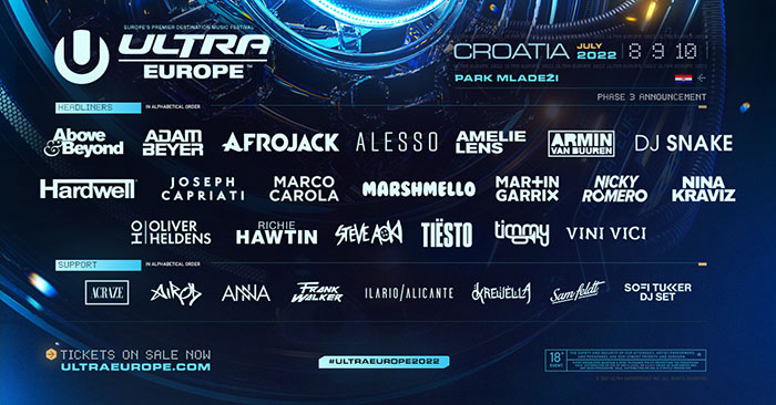 Stižu regionalne ulaznice za festival ULTRA Europe